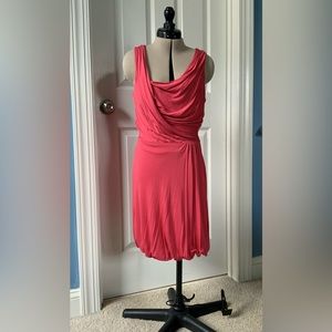 BCBGMaxAzria Orange Red Jersey Dress